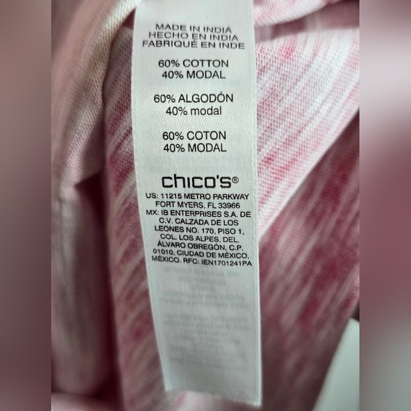 Chico's Bright Boho Tie Dye Top Size 3 XL - Picture 4 of 7